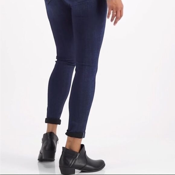 New SUN + STONE Abby Double Zip Ankle Booties Macy's black leather 11 - Picture 5 of 8